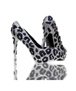Crystal Couture Leopard Print Crystal Shoes