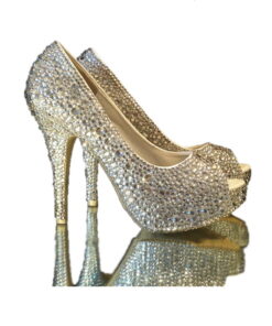 Crystal Couture Ladies Cystal Toe High Heel