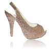 Crystal Couture Gold Sling Back