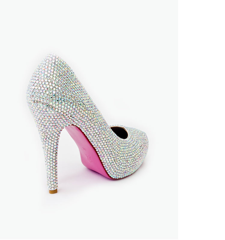 Crystal Couture Crysta Platform Court Shoe High Heels By Crystal Couture