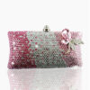 Crystal Couture Crystal Infusion Clutch Bag Pink & Silver 1