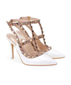 Crystal Couture Patent Studded Sling Back Bridal Shoes 1