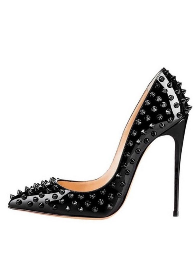 Crystal-Couture-Black-Stud-High Heels