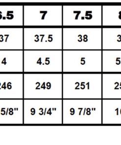 Crystal Couture - Children's size chart crystal couture