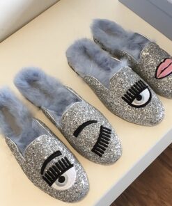 Alternative view of Silver Crystal Flat Crystal Couture Shoes