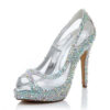 Crystal Couture Angel Jewel Bridal Peep Toes