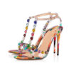Crystal Couture Angel Coloured Peep Toes Shoes