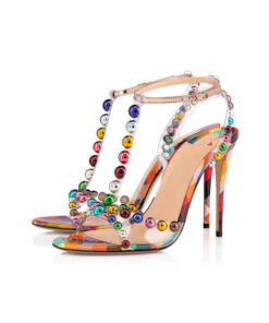 Crystal Couture Angel Coloured Peep Toes Shoes