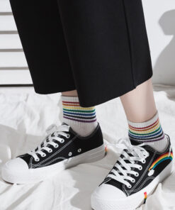Crystal Couture COVID-19 Charity Rainbow Shoes
