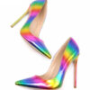 Crystal Couture Rainbow Ladies High Heel Shoes