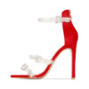 Crystal Couture Ellie Red Crystal Sandal