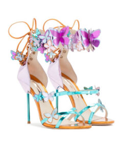 Crystal Couture Butterfly Ladies Sandal Heels