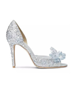 Crystal Couture Cinderella Peep Toe Heel