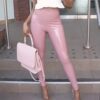 Crystal-couture-pink-pu-leggings