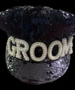 Crystal Couture Groom hat