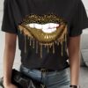 Crystal-couture-gold-lips-tshirts