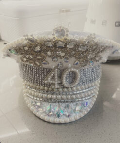 Crystal Couture embellished 40th birthday hats