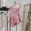 Ladies-spring-dress-crystal-couture