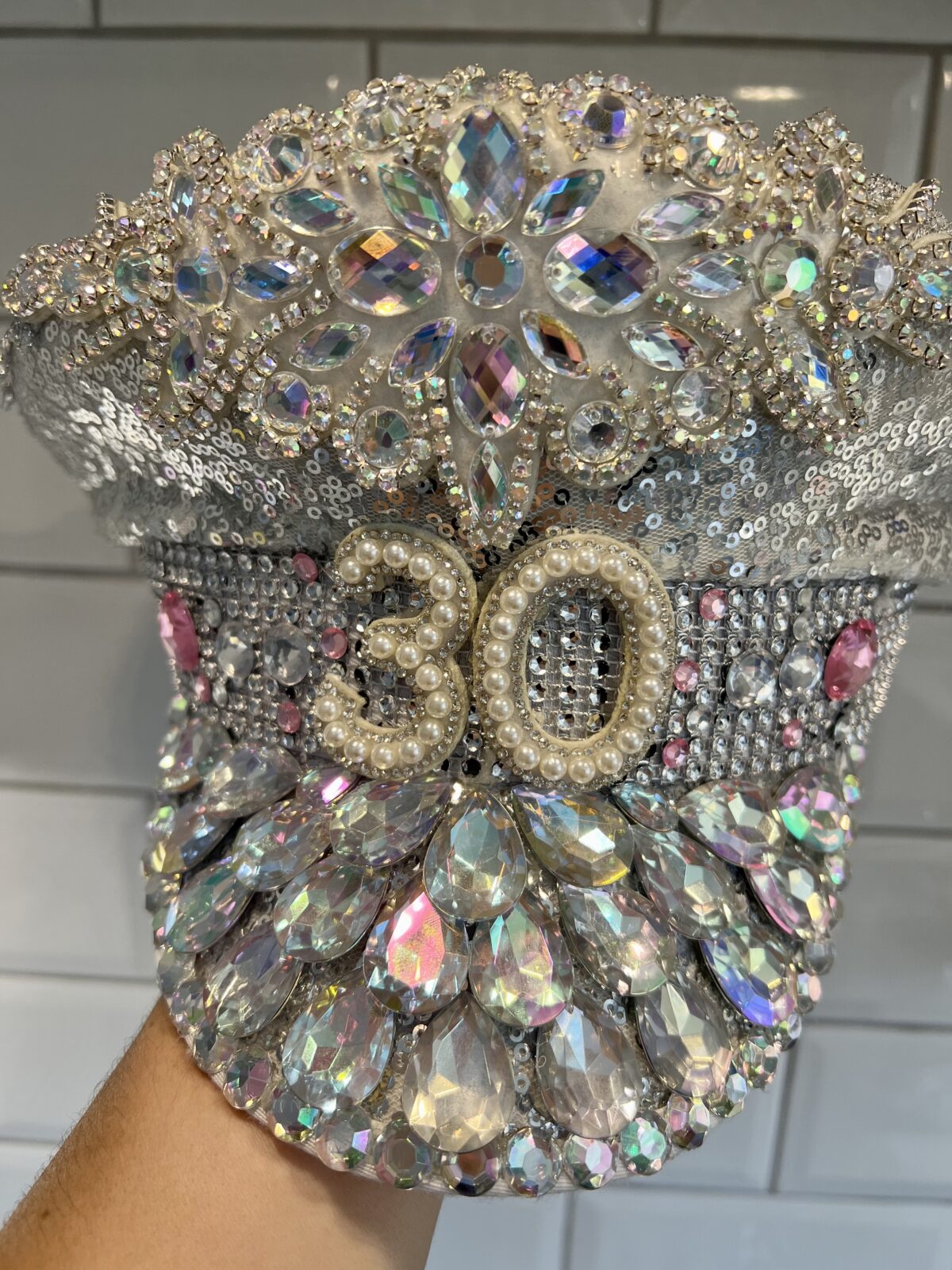 Jewelled-crystal-hats