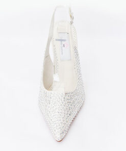 Crystal Couture Cinderella Crystal Pointed Slingback Heels