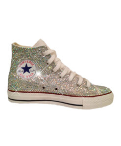 Crystal Couture Converse High-Tops Trainers