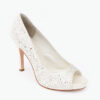 Crystal Couture Crystal Bridal Peep Toe Heels