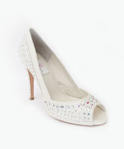 Crystal Couture Glitz and Glam Crystal Peep-toe Heels