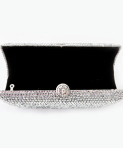 Crystal Couture Red Heart Crystal Clutch Bag