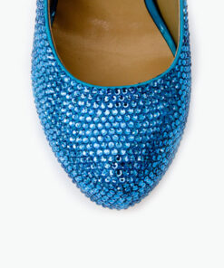 Crystal Couture Something Blue Wave Crystal Platform Heels