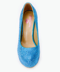 Crystal Couture Something Blue Wave Crystal Platform Heels